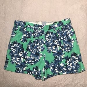 J Crew High-waisted floral shorts size 6